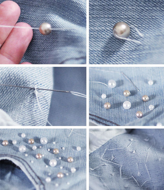 Как украсить джинсы своими руками в домашних условиях ( фото): кружевом, бусинами, стразами